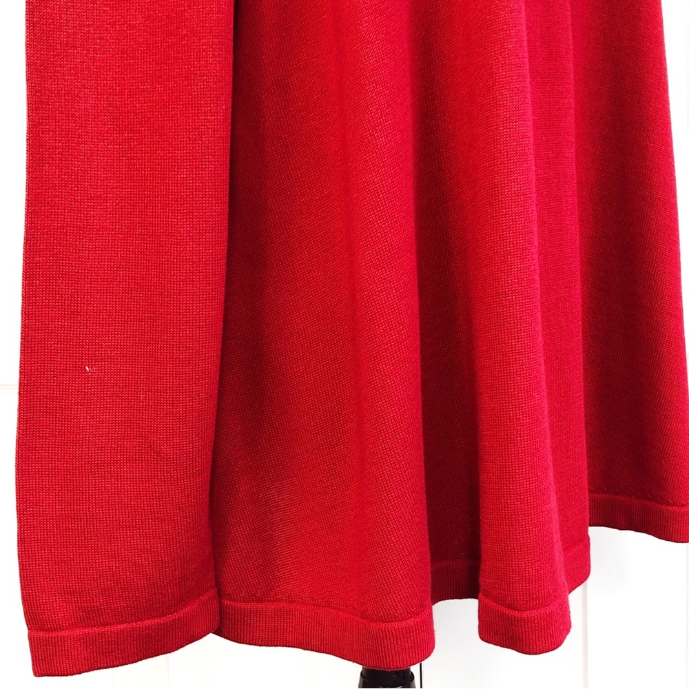 New Jessica London Red Knit Mockneck Gold Button Detail Sweater 22/24 - Picture 12 of 16